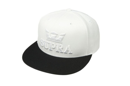 Supra Accessories ABOVE SNAP White/Black Hats | CA-46353